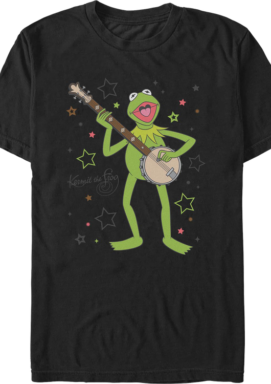 Kermit The Frog Banjo Superstar Muppets T-Shirt - main product image