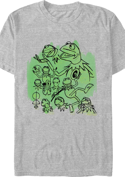 Kermit The Frog Sketches Muppets T-Shirt - main product image