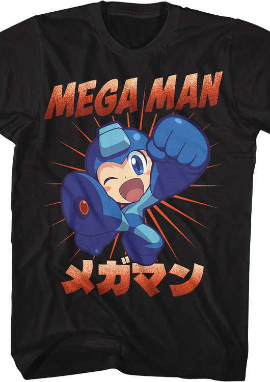Kick Pose Mega Man T-Shirt - main product image