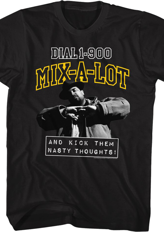 Kick Them Nasty Thoughts Sir Mix-a-Lot Shirt - main product image