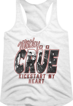 Ladies Kickstart My Heart Motley Crue Racerback Tank Top
