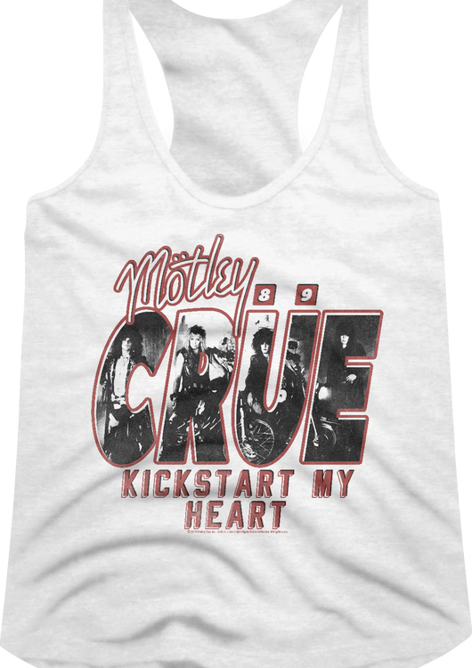 Ladies Kickstart My Heart Motley Crue Racerback Tank Top - main product image