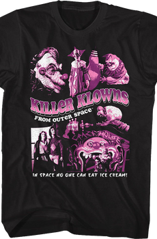 Killer Collage Killer Klowns From Outer Space T-Shirt