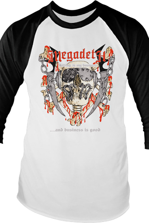 Killing Is My Business Megadeth Raglan Baseball Shirtmain product image