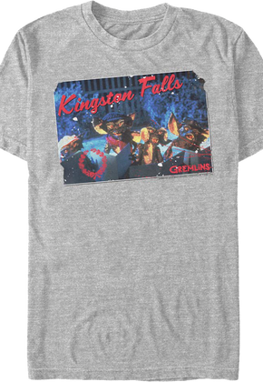 Kingston Falls Christmas Card Gremlins T-Shirt