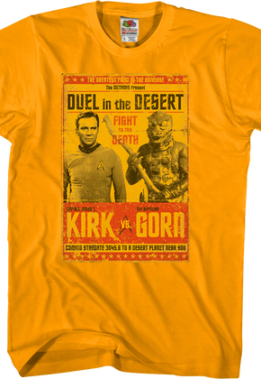 Kirk vs Gorn Star Trek T-Shirt