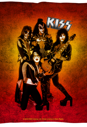 KISS Band Members Throw Pillow