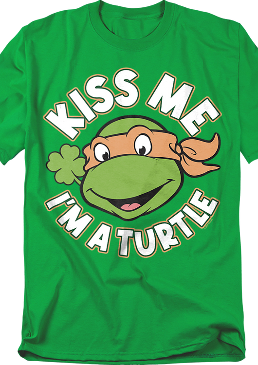 Kiss Me I'm A Turtle Teenage Mutant Ninja Turtles T-Shirt - main product image
