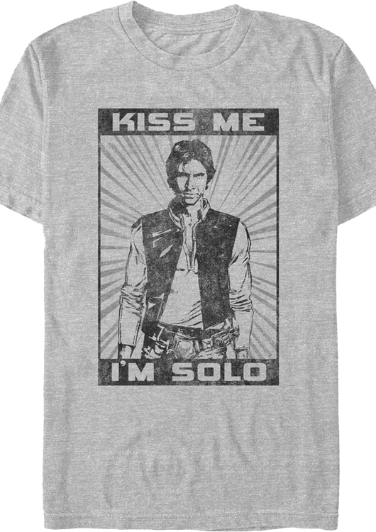 Kiss Me I'm Solo Star Wars T-Shirt - main product image