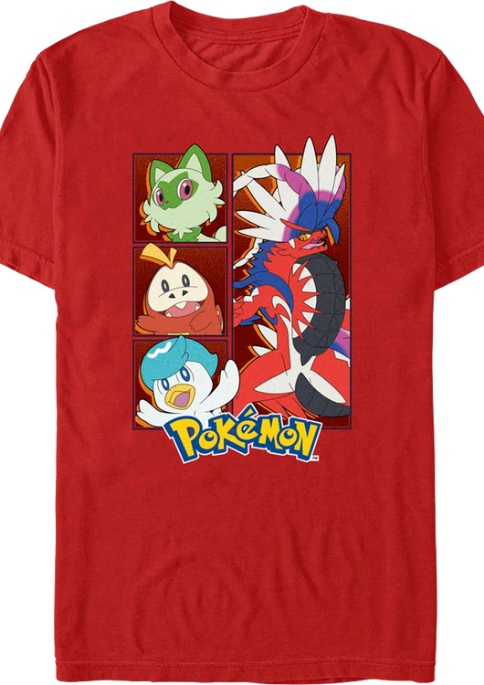 Koraidon Group Pokemon T-Shirt - main product image
