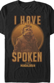 Kuiil I Have Spoken The Mandalorian Star Wars T-Shirt
