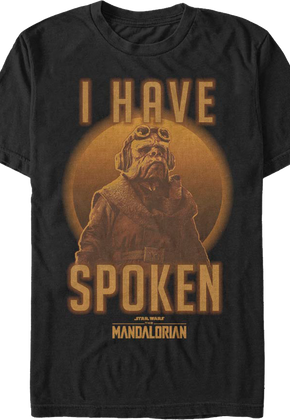 Kuiil I Have Spoken The Mandalorian Star Wars T-Shirt