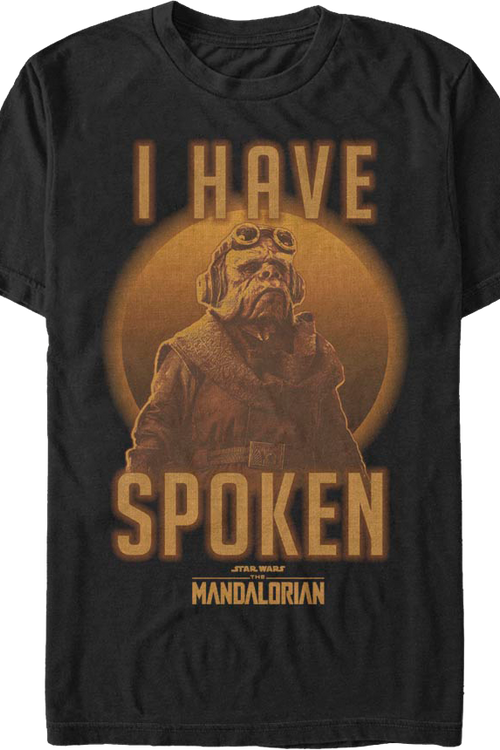 Kuiil I Have Spoken The Mandalorian Star Wars T-Shirt - main product image