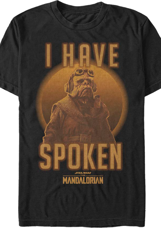 Kuiil I Have Spoken The Mandalorian Star Wars T-Shirt - main product image