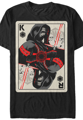 Kylo Ren Playing Card Star Wars T-Shirt