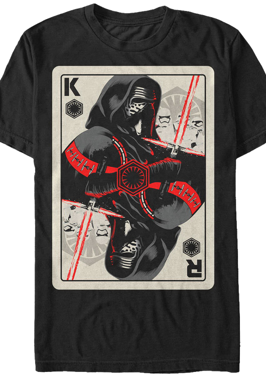 Kylo Ren Playing Card Star Wars T-Shirt - main product image