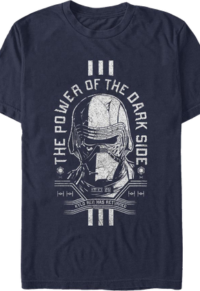 Kylo Ren The Dark Side Of The Force Star Wars T-Shirt
