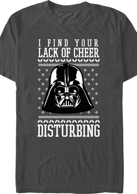 Lack Of Cheer Faux Ugly Christmas Sweater Star Wars T-Shirt - main product image