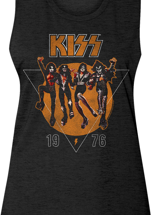 Ladies 1976 KISS Sleeveless Crewneck Shirt - main product image