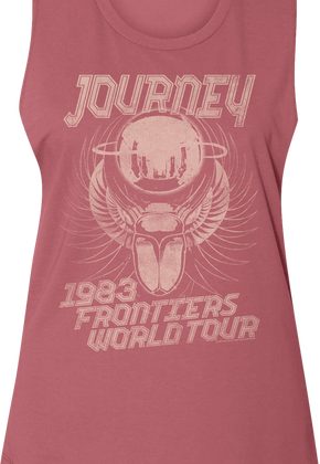 Ladies 1983 Frontiers World Tour Journey Muscle Tank Top