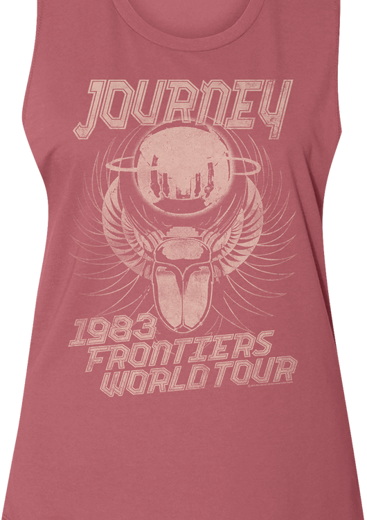 Ladies 1983 Frontiers World Tour Journey Muscle Tank Top - main product image