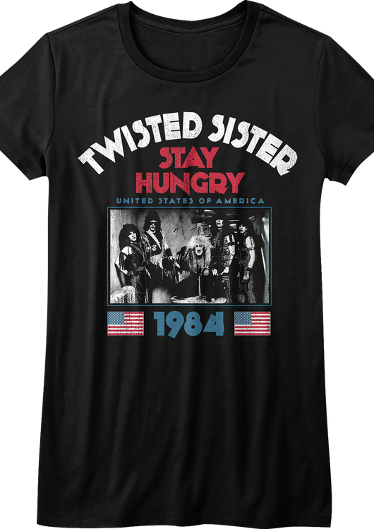 Womens 1984 Stay Hungry Tour Twisted Sister Shirt - main product image