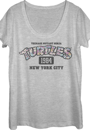 Ladies 1984 Teenage Mutant Ninja Turtles Scoopneck Shirt