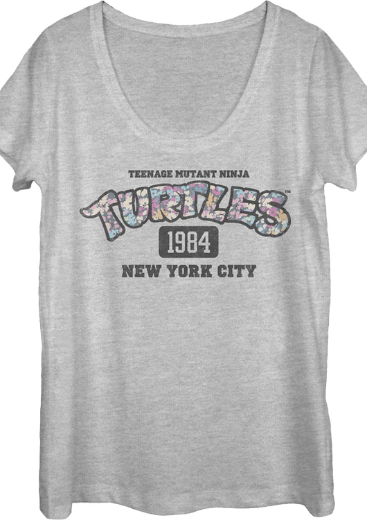 Ladies 1984 Teenage Mutant Ninja Turtles Scoopneck Shirt - main product image