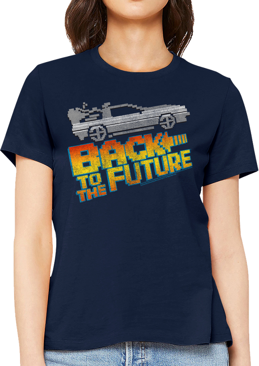 Ladies 8-Bit Back To The Future Shirt - main product image