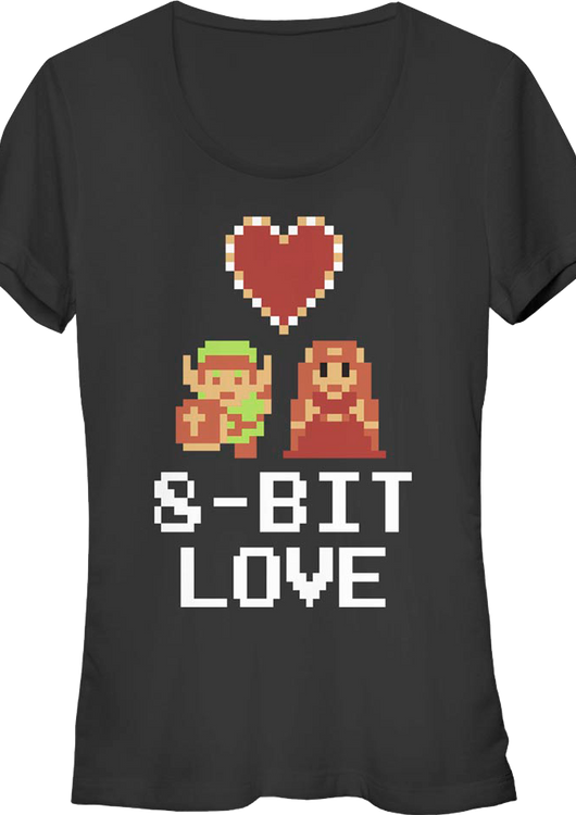Ladies 8-Bit Love Legend Of Zelda Shirt - main product image