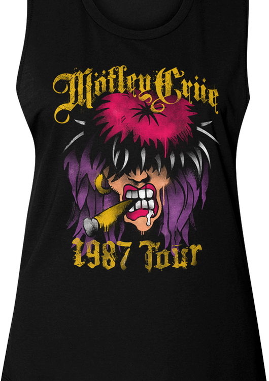 Ladies '87 Tour Motley Crue Muscle Tank Top - main product image