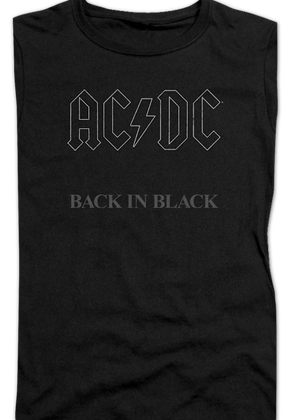Ladies ACDC Back In Black Shirt