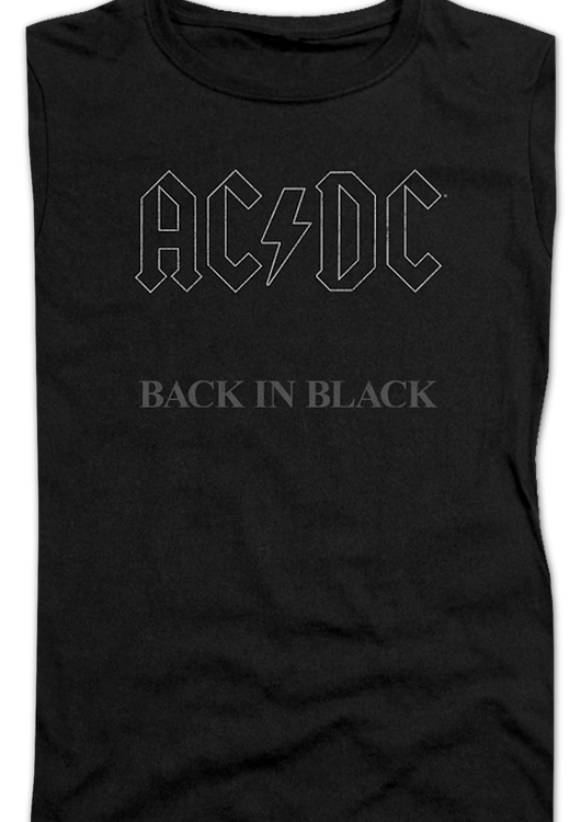 Ladies ACDC Back In Black Shirt - main product image