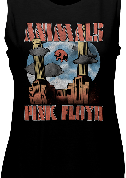 Ladies Animals Pink Floyd Muscle Tank Top - main product image