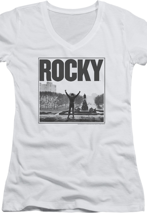 Ladies Arms Raised Rocky V-Neck Shirt