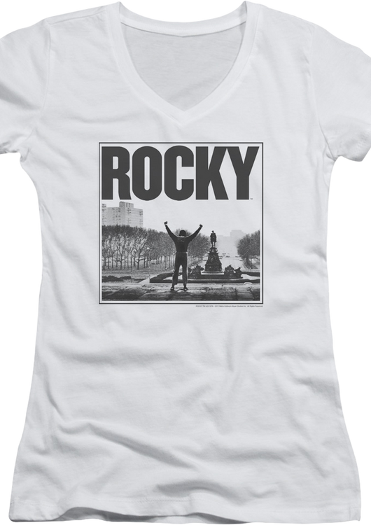 Ladies Arms Raised Rocky V-Neck Shirt - main product image