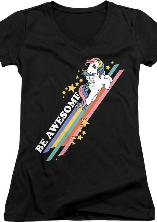 Ladies Be Awesome My Little Pony V-Neck Shirt - main product image