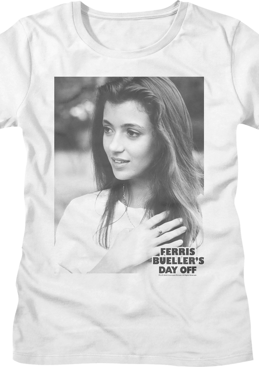 Womens Black And White Sloan Peterson Ferris Bueller's Day Off Shirt - main product image
