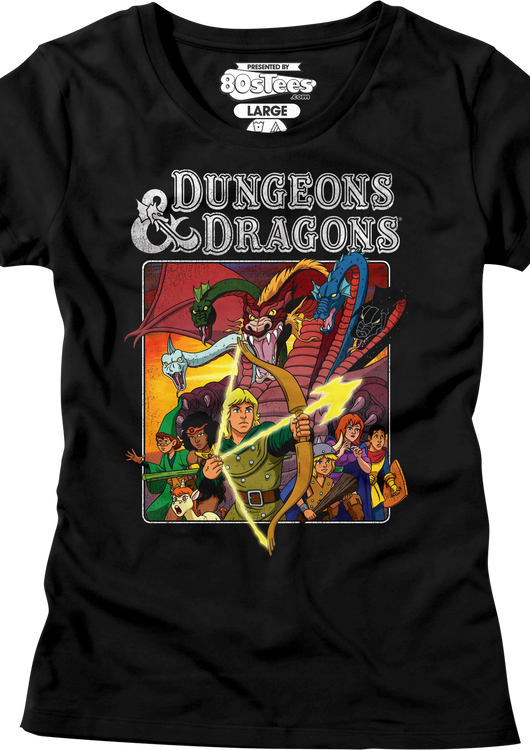 Womens Cartoon Characters Dungeons & Dragons Shirt - main product image