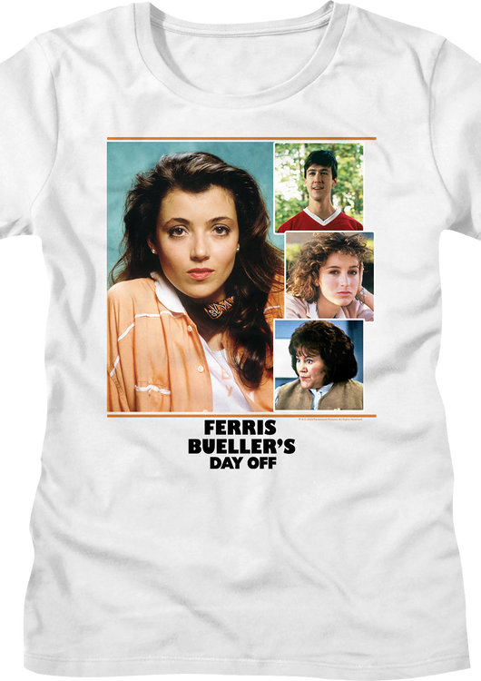 Womens Cast Collage Ferris Bueller's Day Off Shirt - main product image
