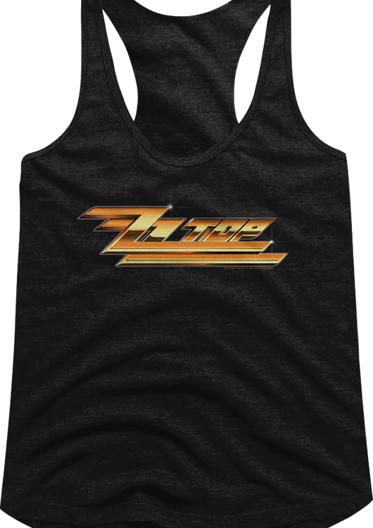 Ladies Classic Logo ZZ Top Racerback Tank Top - main product image