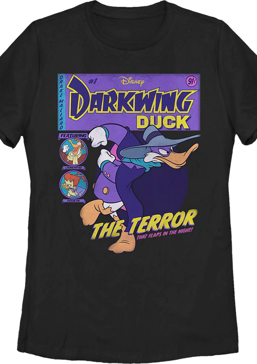 Womens Comic Book Cover Darkwing Duck Shirt - main product image