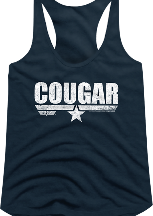 Ladies Cougar Top Gun Racerback Tank Top - main product image