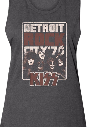 Ladies Detroit Rock City KISS Muscle Tank Top