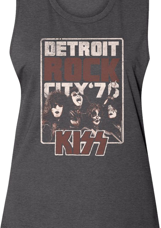 Ladies Detroit Rock City KISS Muscle Tank Top - main product image