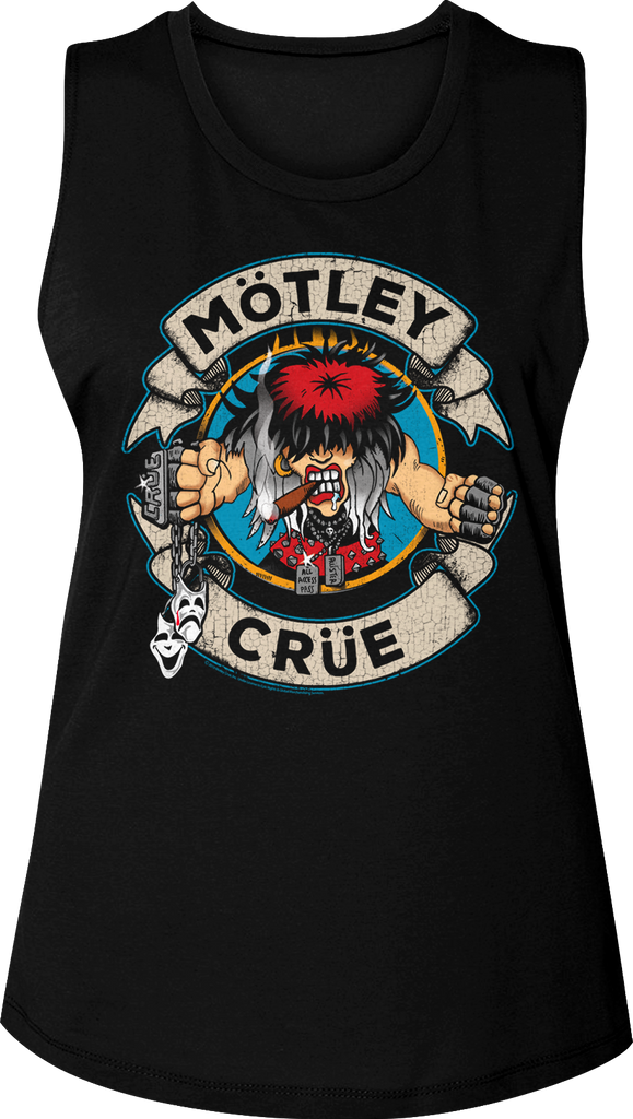 Original Ladies Distressed Allister Fiend Motley Crue Muscle Tank Top