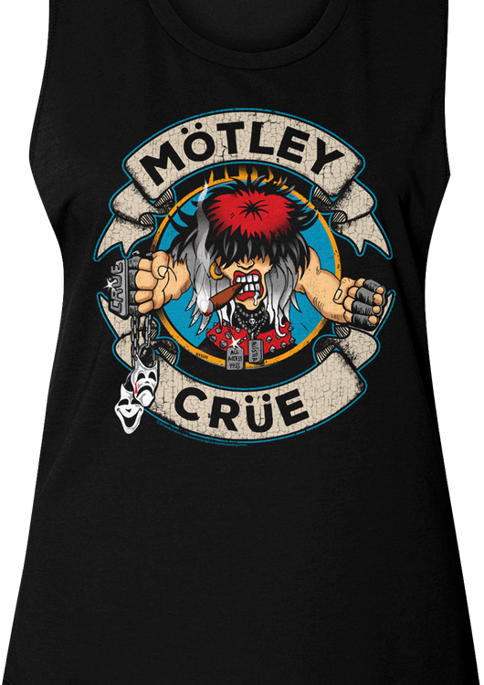 Original Ladies Distressed Allister Fiend Motley Crue Muscle Tank Top - main product image