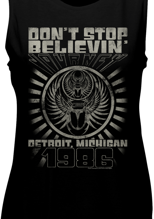 Ladies Don't Stop Believin' Journey Muscle Tank Top - main product image