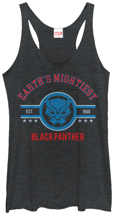 Ladies Earth's Mightiest Black Panther Tank Top - main product image