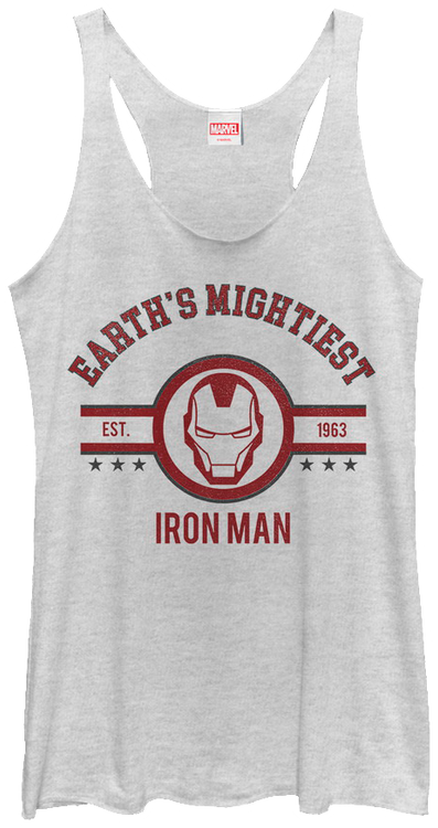 Ladies Earth's Mightiest Iron Man Tank Top - main product image